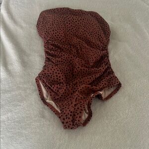 Leopard Print Kids One Piece Swimsuit